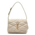 Lambskin Quilted Le 57 Diamond Shoulder Bag Crema Soft