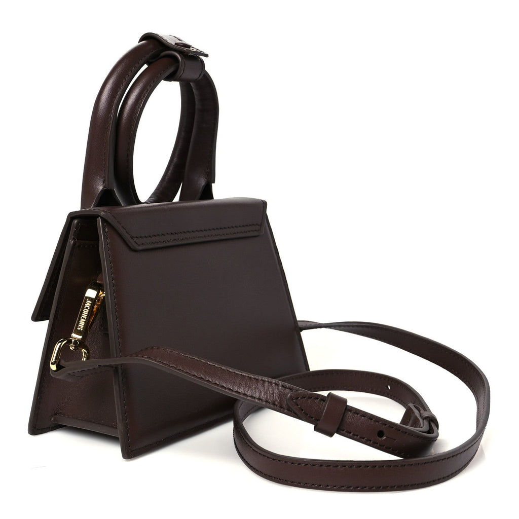 Smooth Calfskin Le Chiquito Noeud Dark Brown
