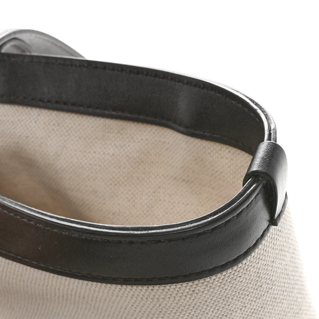 Canvas Mix Nappa Intrecciato Medium Flip Flap Tote Natural Fondant