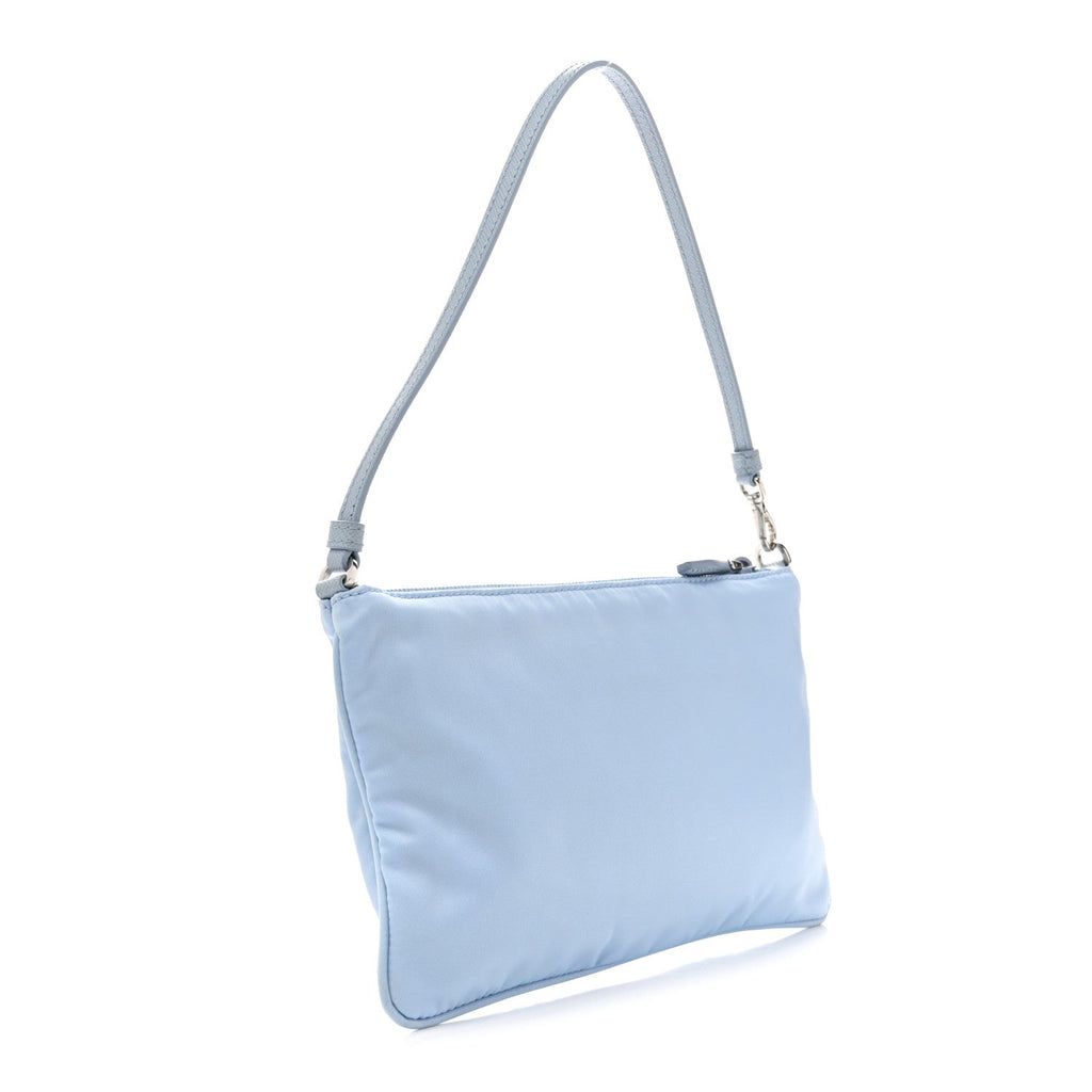 Re-Nylon Vela Pouch Celeste