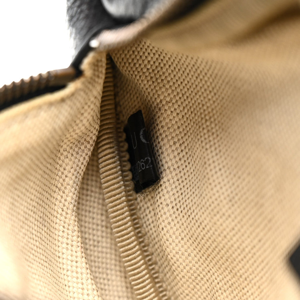 Grained Calfskin Small Logo Belt Bag Black