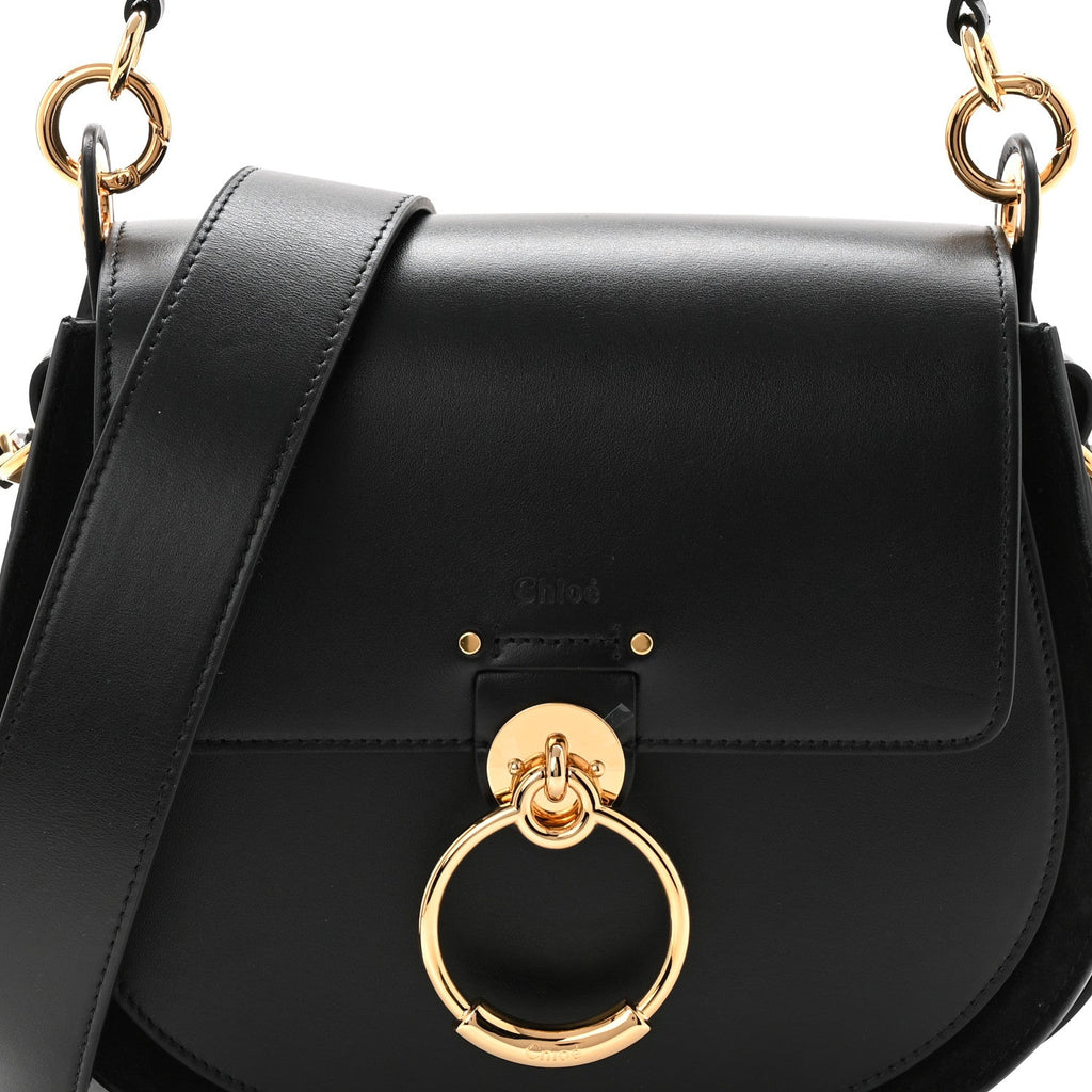 Calfskin Large Tess Bag Black