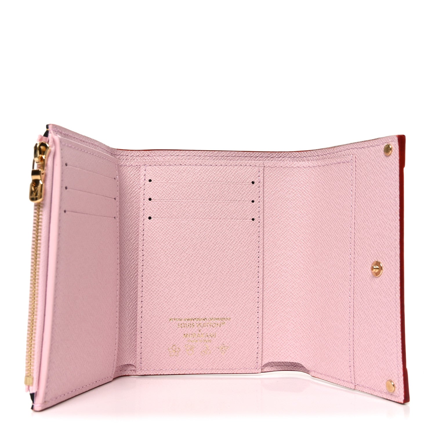 LV X TM Monogram Cherry Blossom Victorine Wallet Sakura Brown