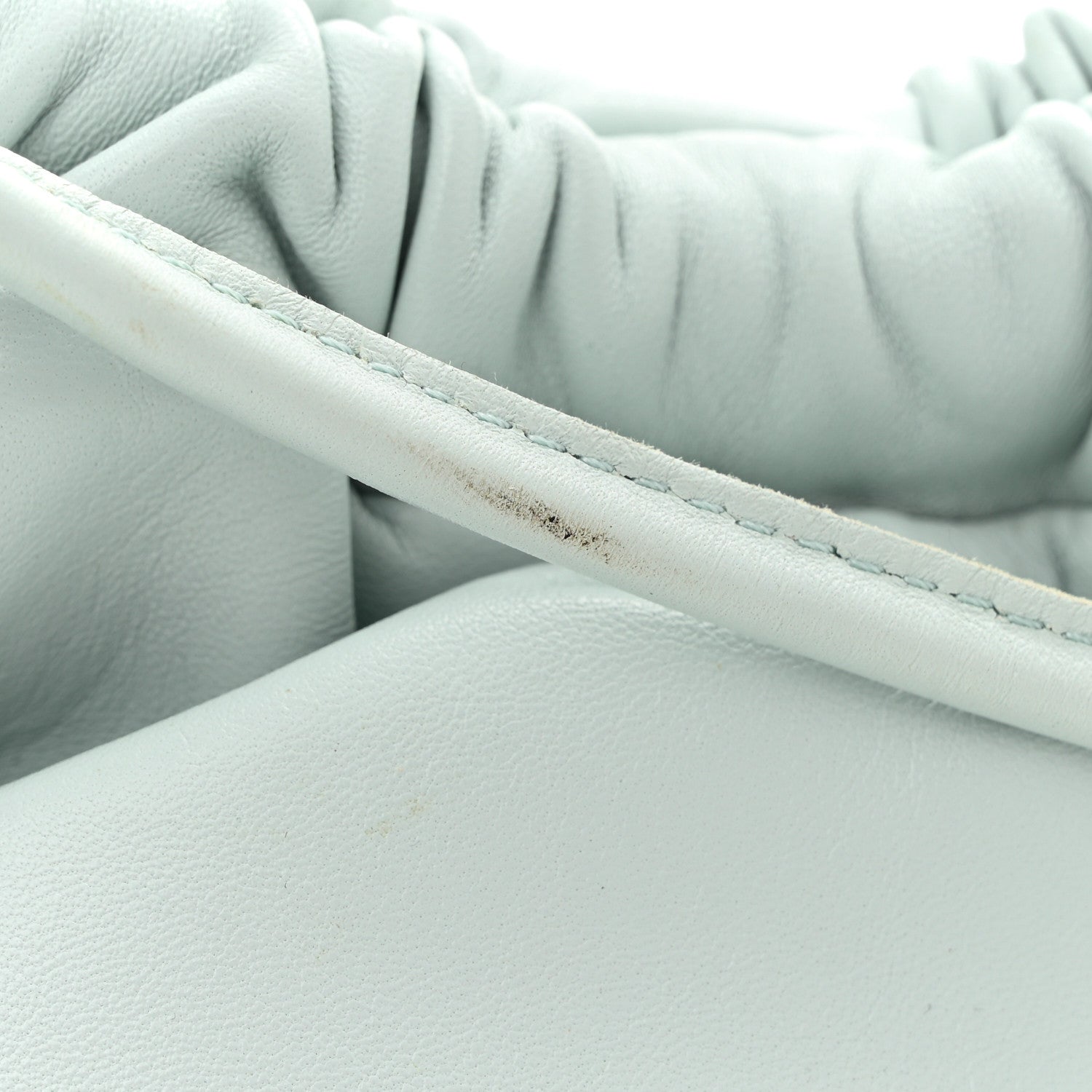 Lambskin Mini Cloud Clutch Seafoam