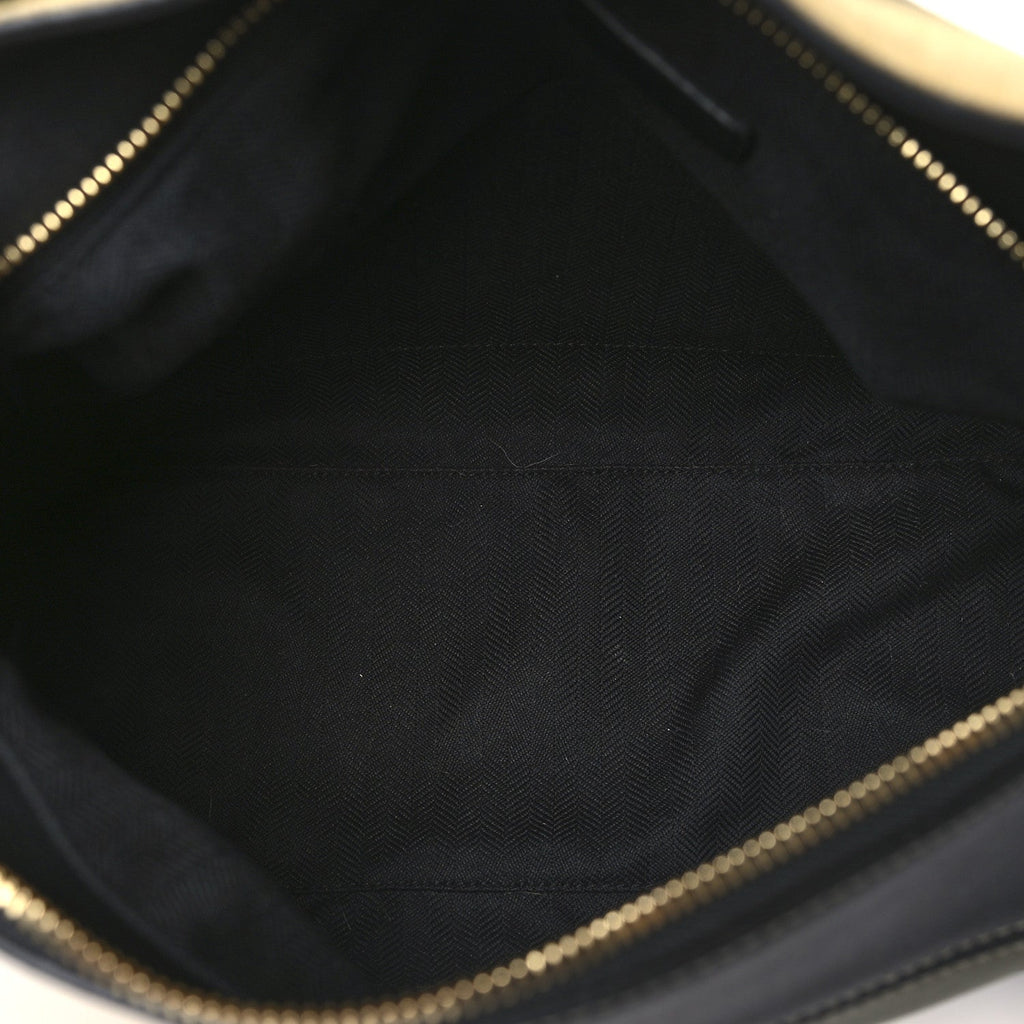 Calfskin Suede Medium Puzzle Bag Gold Avocado Green