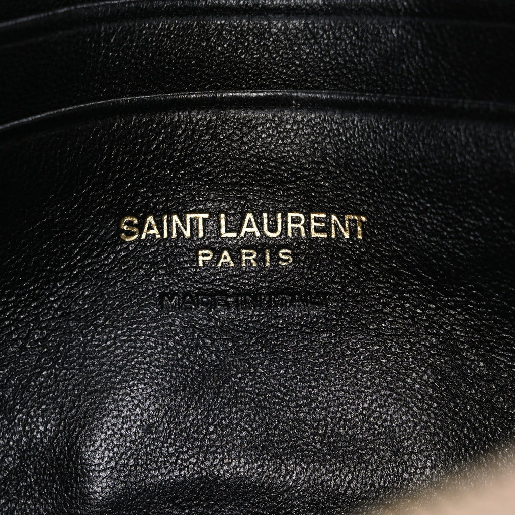 Grain De Poudre Matelasse Monogram Mini Lou Camera Bag Dark Beige