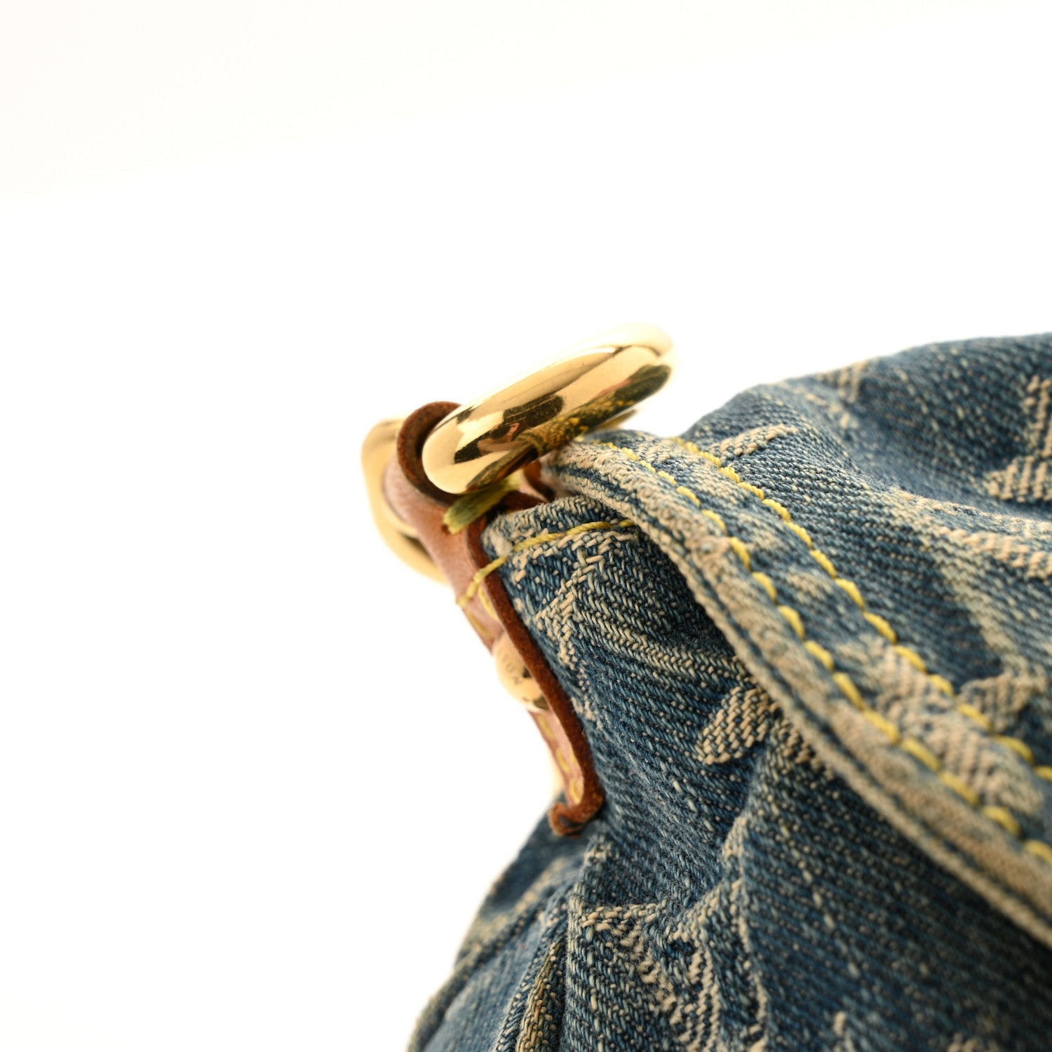Monogram Denim Mini Pleaty Blue