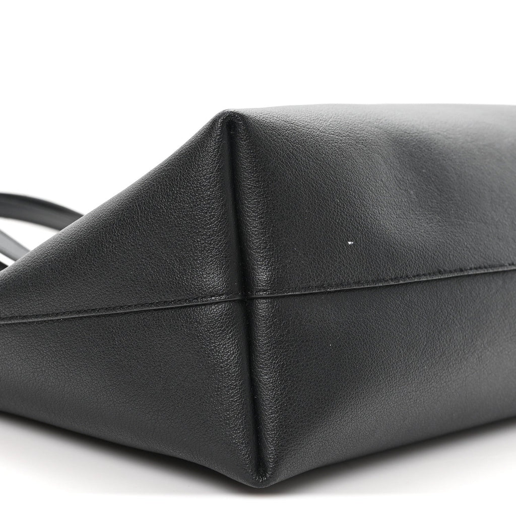 Calfskin Large Shopping Tote Black