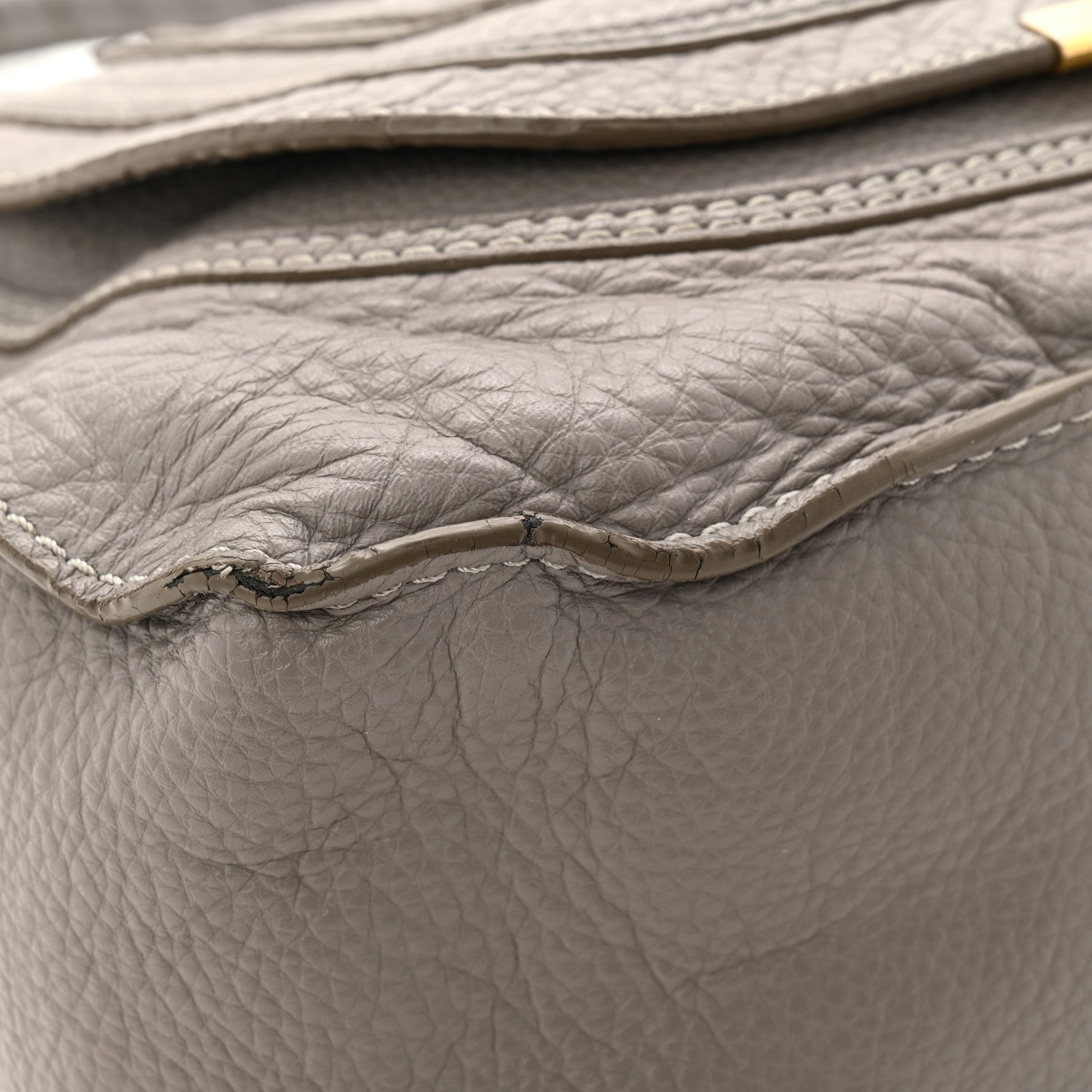 Calfskin Medium Marcie Satchel Cashmere Grey