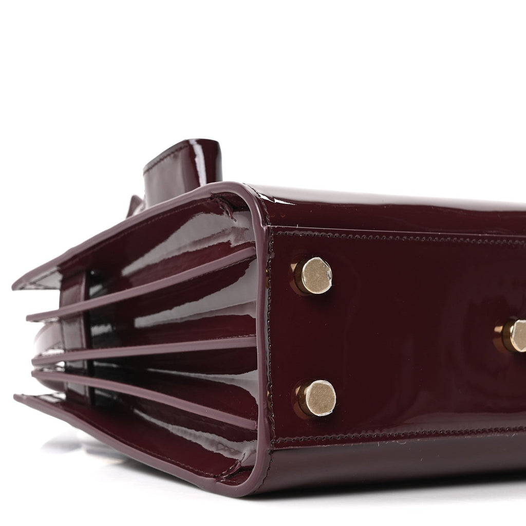 Patent Nano Sac de Jour Dark Red Wine