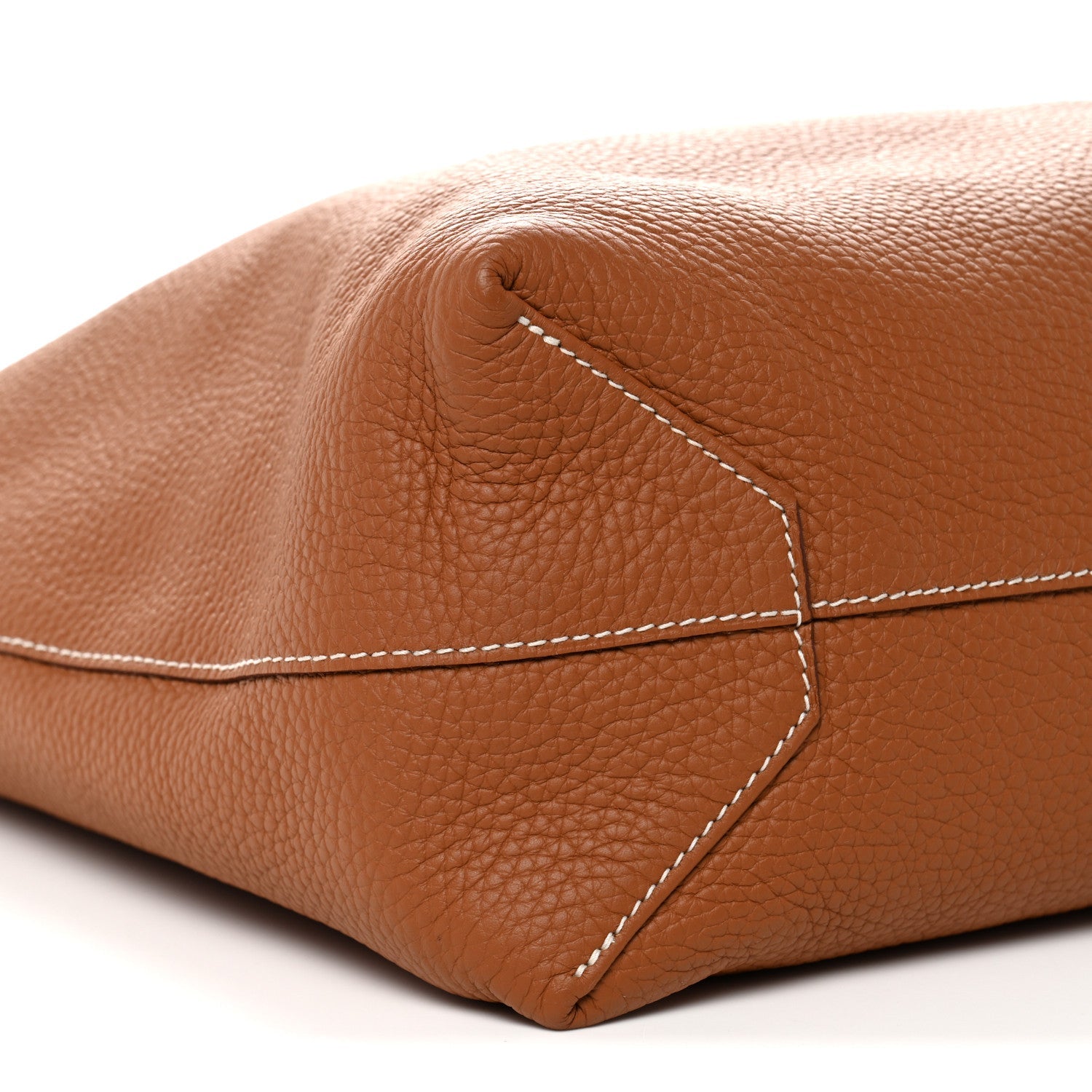 Taurillon Clemence Double Sens 45 Reversible Tote Orange Gold