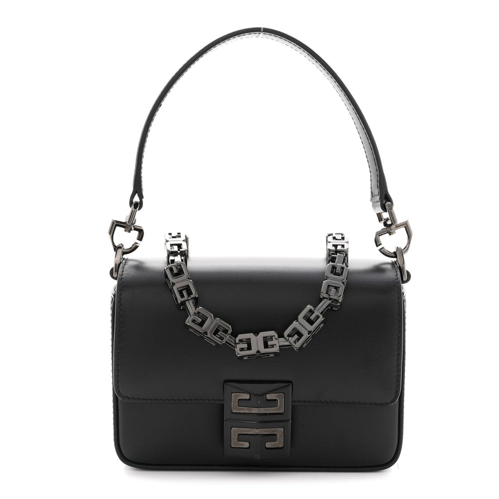 Box Calfskin Small 4G Cube Chain Shoulder Bag So Black