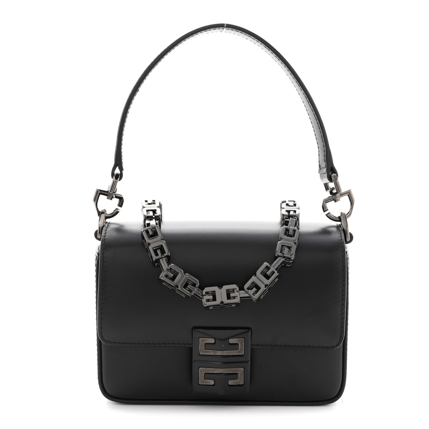 Box Calfskin Small 4G Cube Chain Shoulder Bag So Black