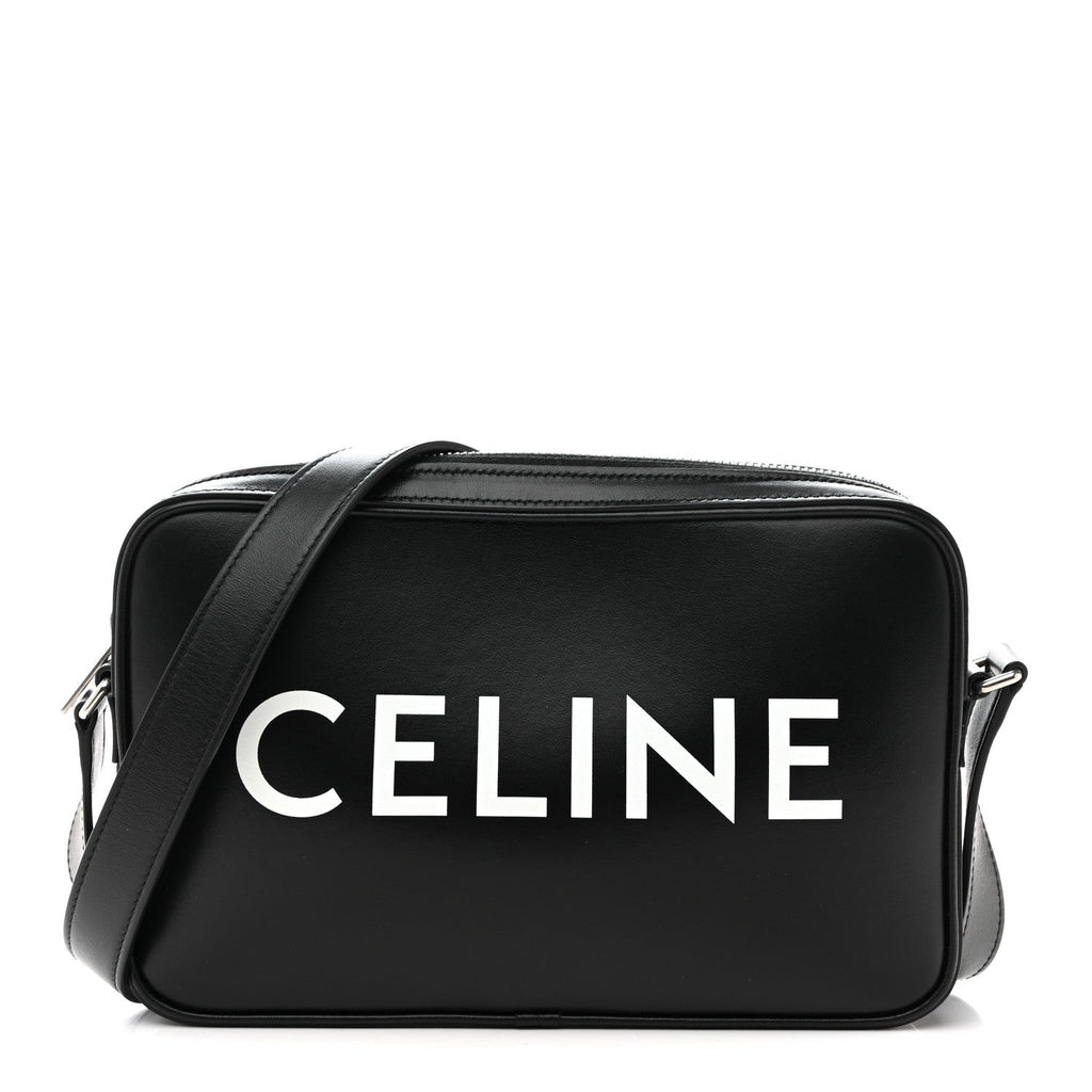 Smooth Calfskin Medium Messenger Bag Black