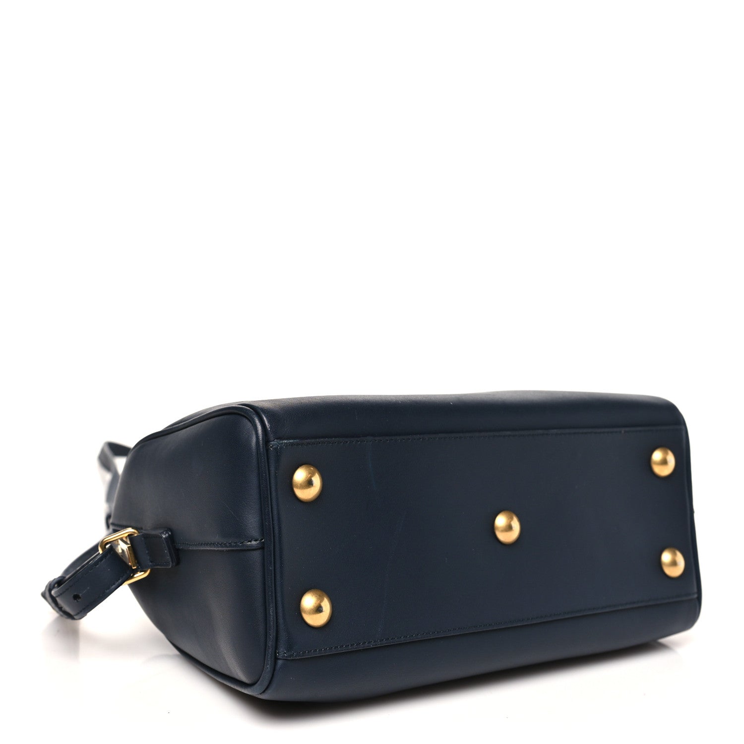 Calfskin Classic Baby Duffle Navy Blue