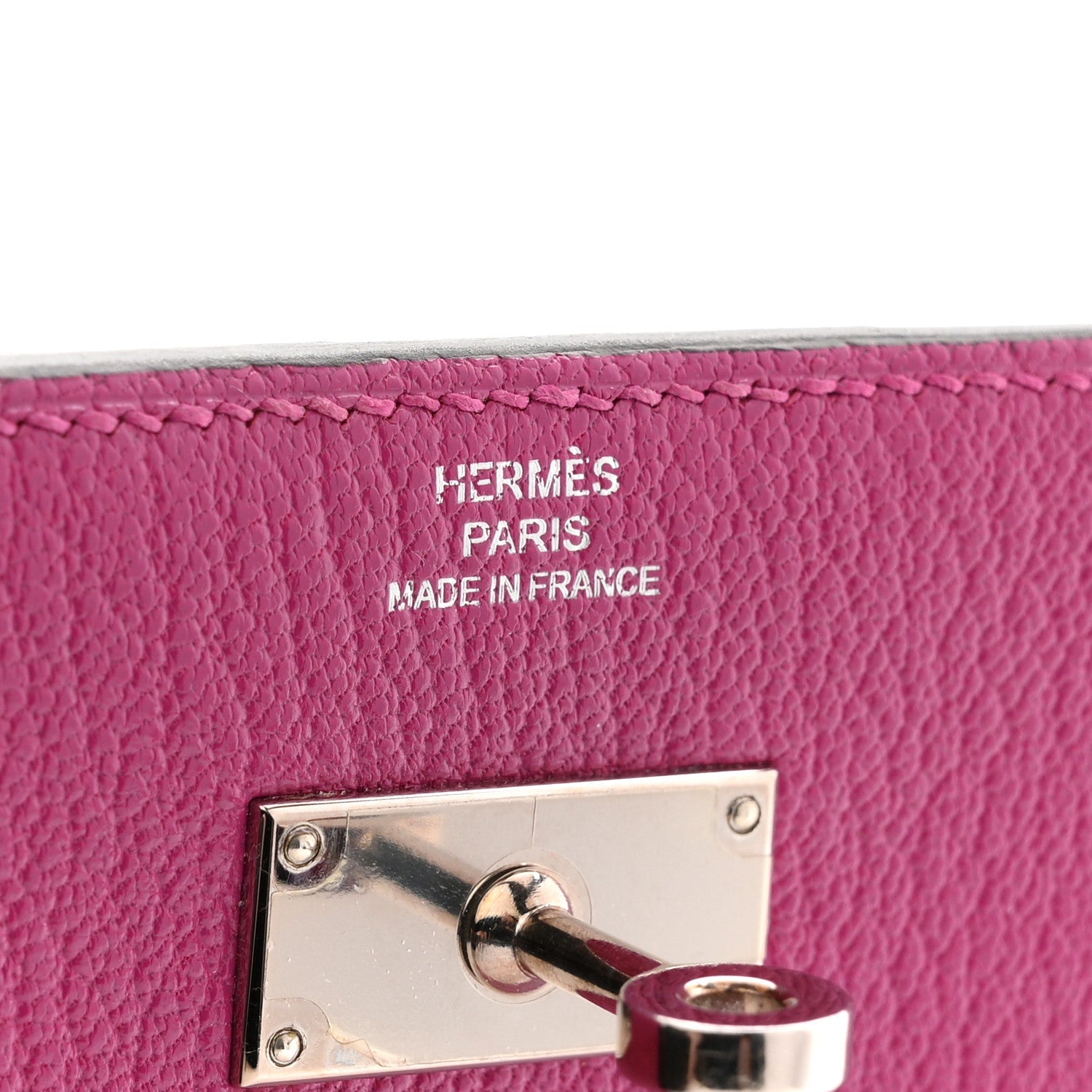 Chevre Mysore Medium Kelly Wallet Fuchsia