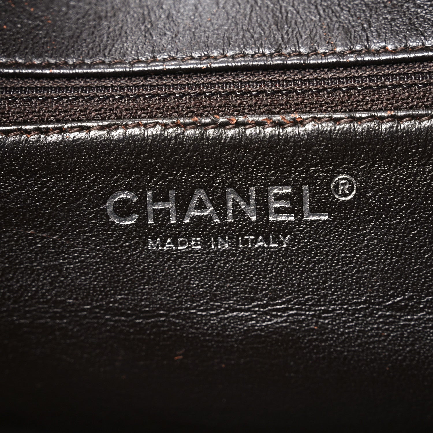 Caviar Quilted CC Timeless Bowler Dark Brown