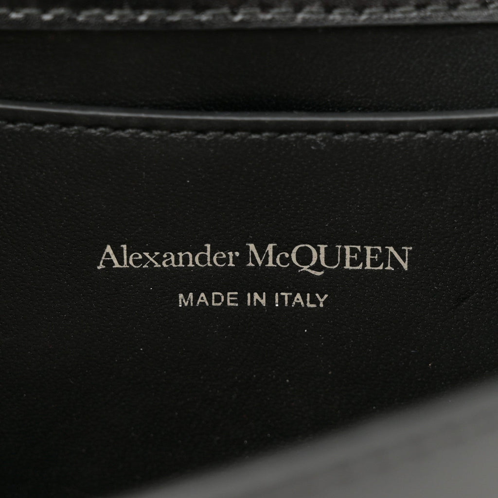 Calfskin Small Slash Bag Black White