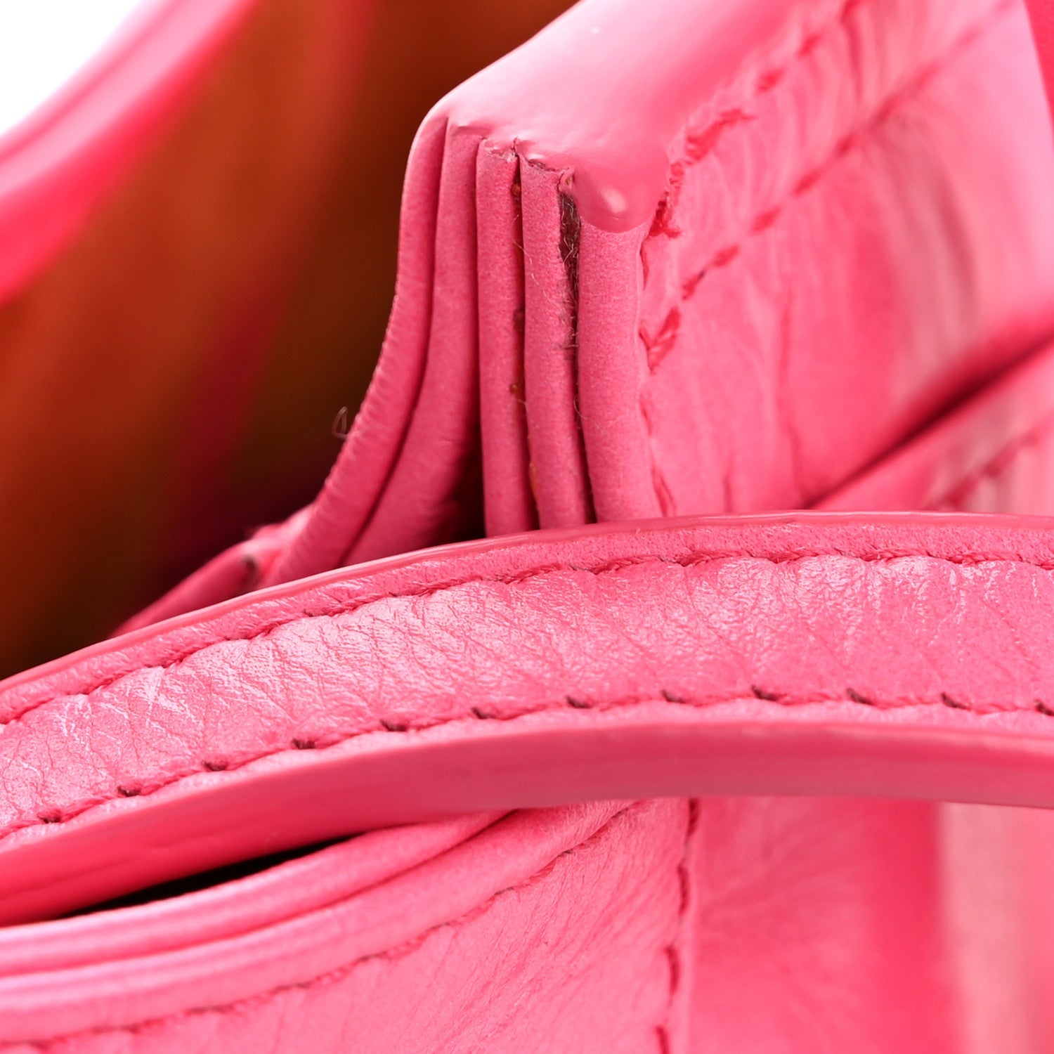 Paper Calfskin Maxi Intrecciato Mini Arco Pink