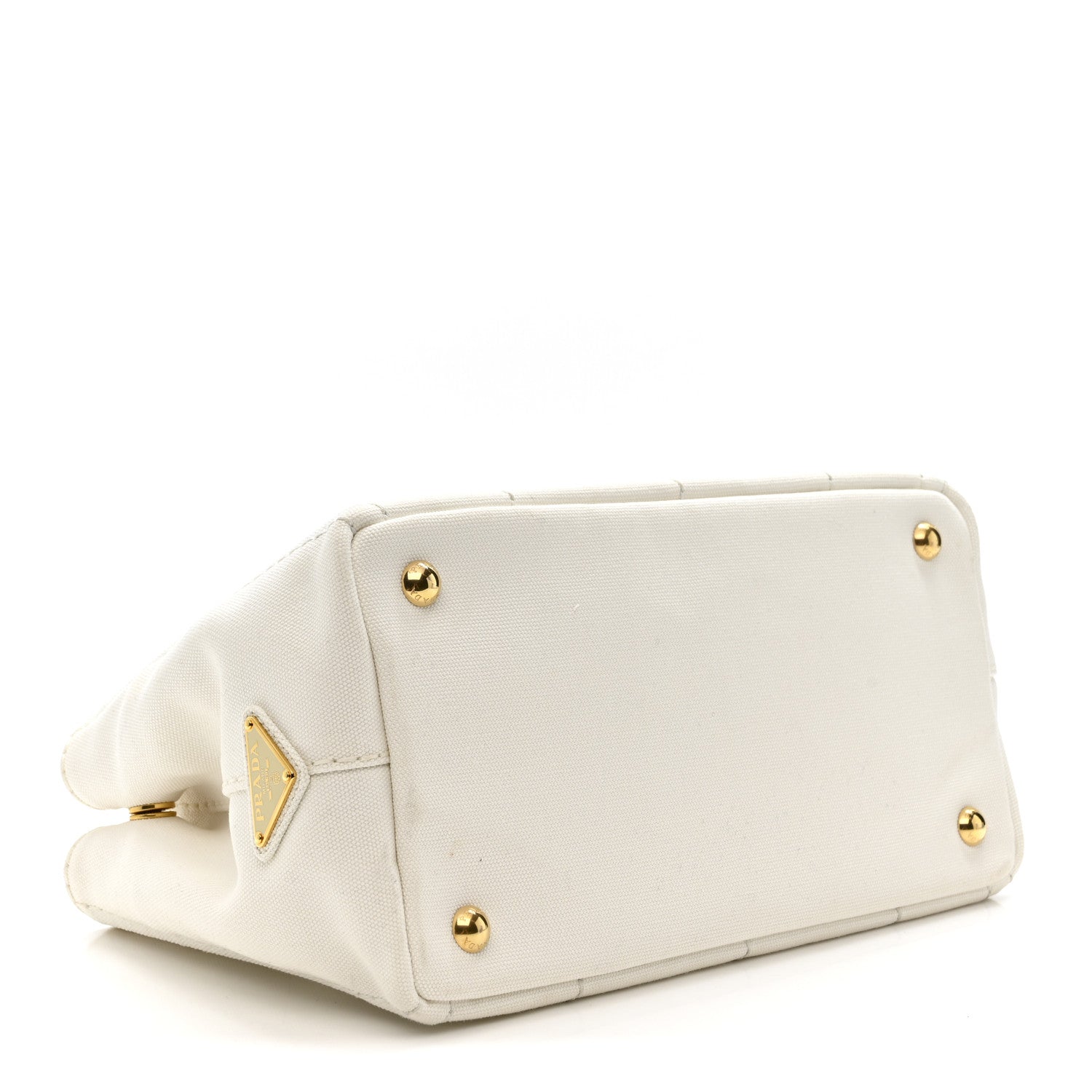 Canapa Small Logo Tote Bianco Blue
