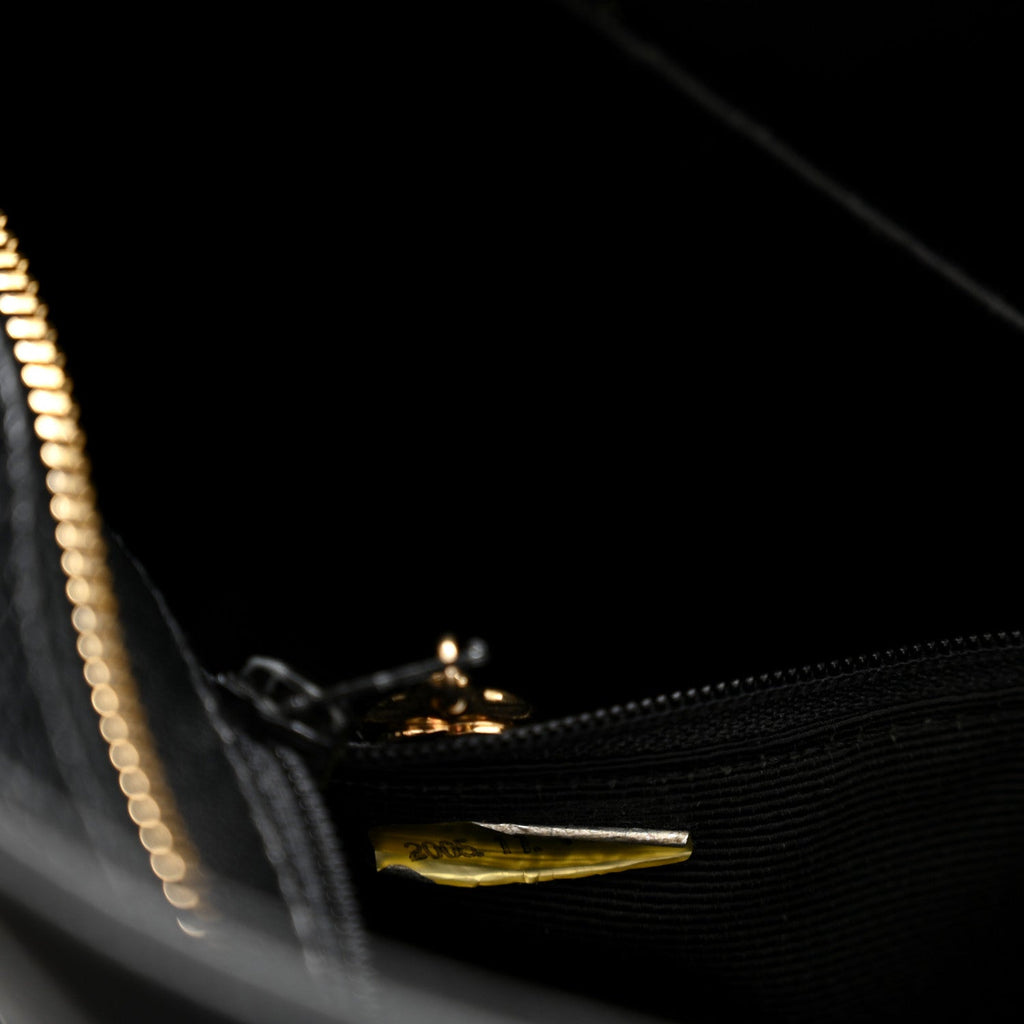 Caviar Quilted Medallion Tote Black