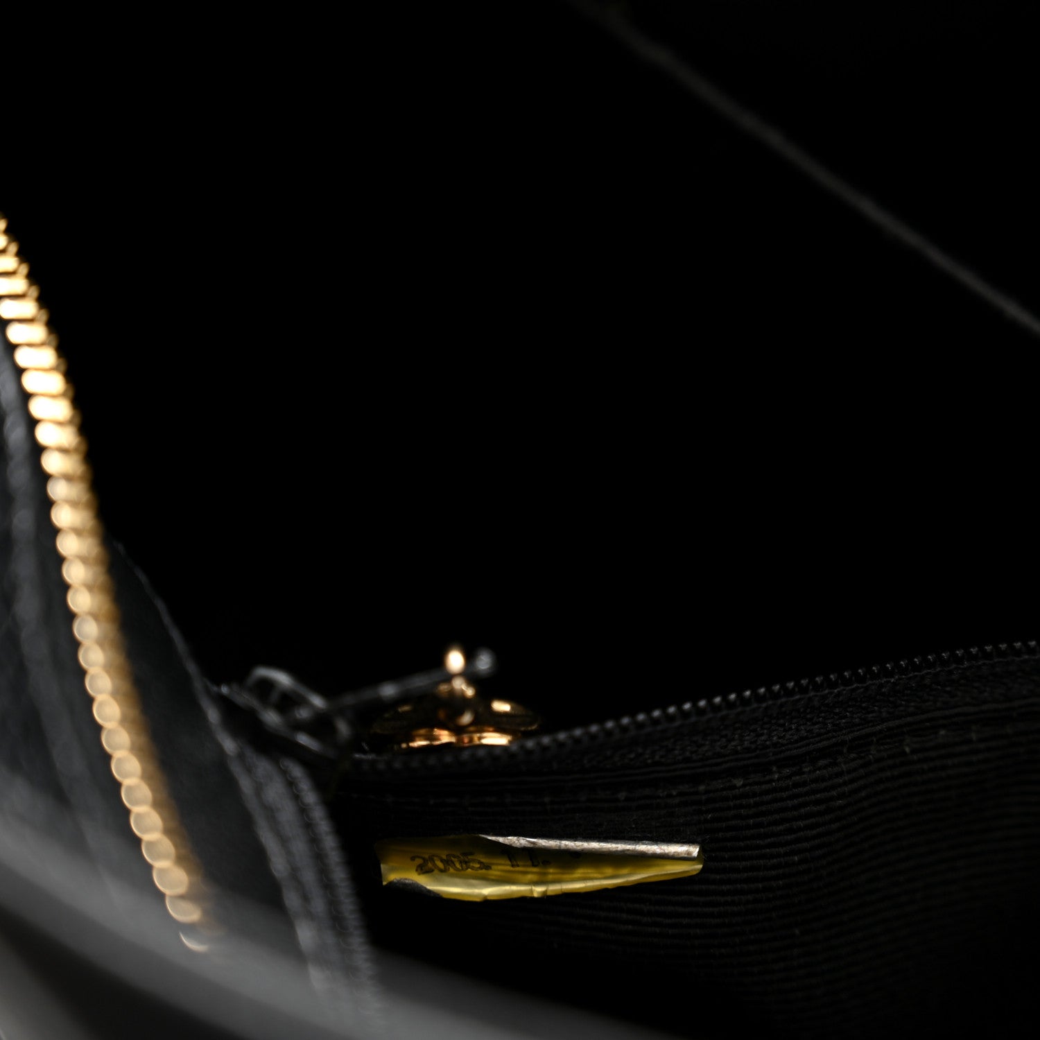 Caviar Quilted Medallion Tote Black