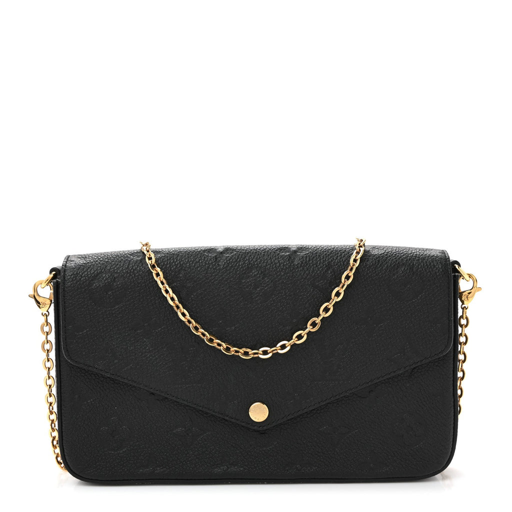 Empreinte Pochette Felicie Chain Wallet Black