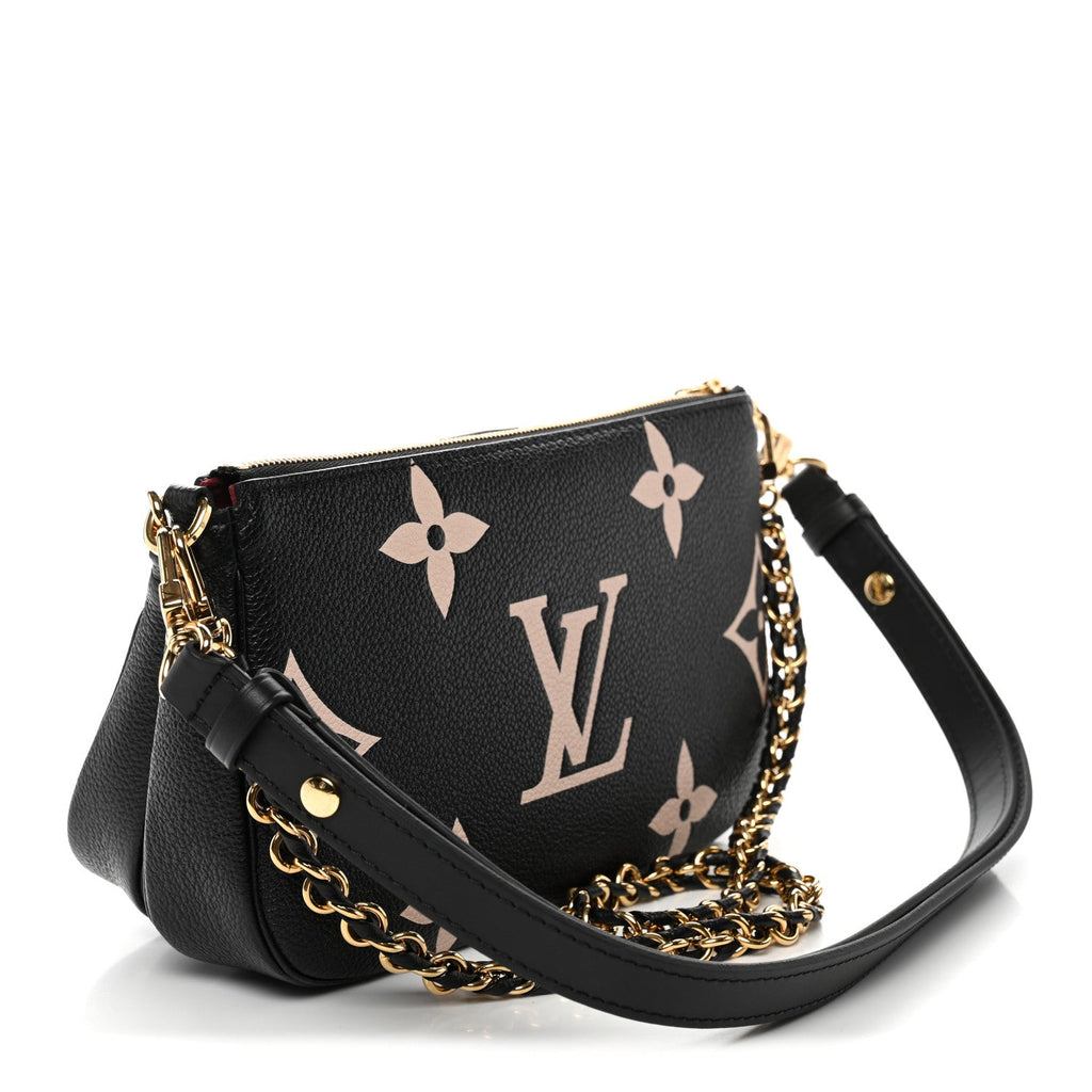 Empreinte Monogram Giant Multi Pochette Accessories Black Beige