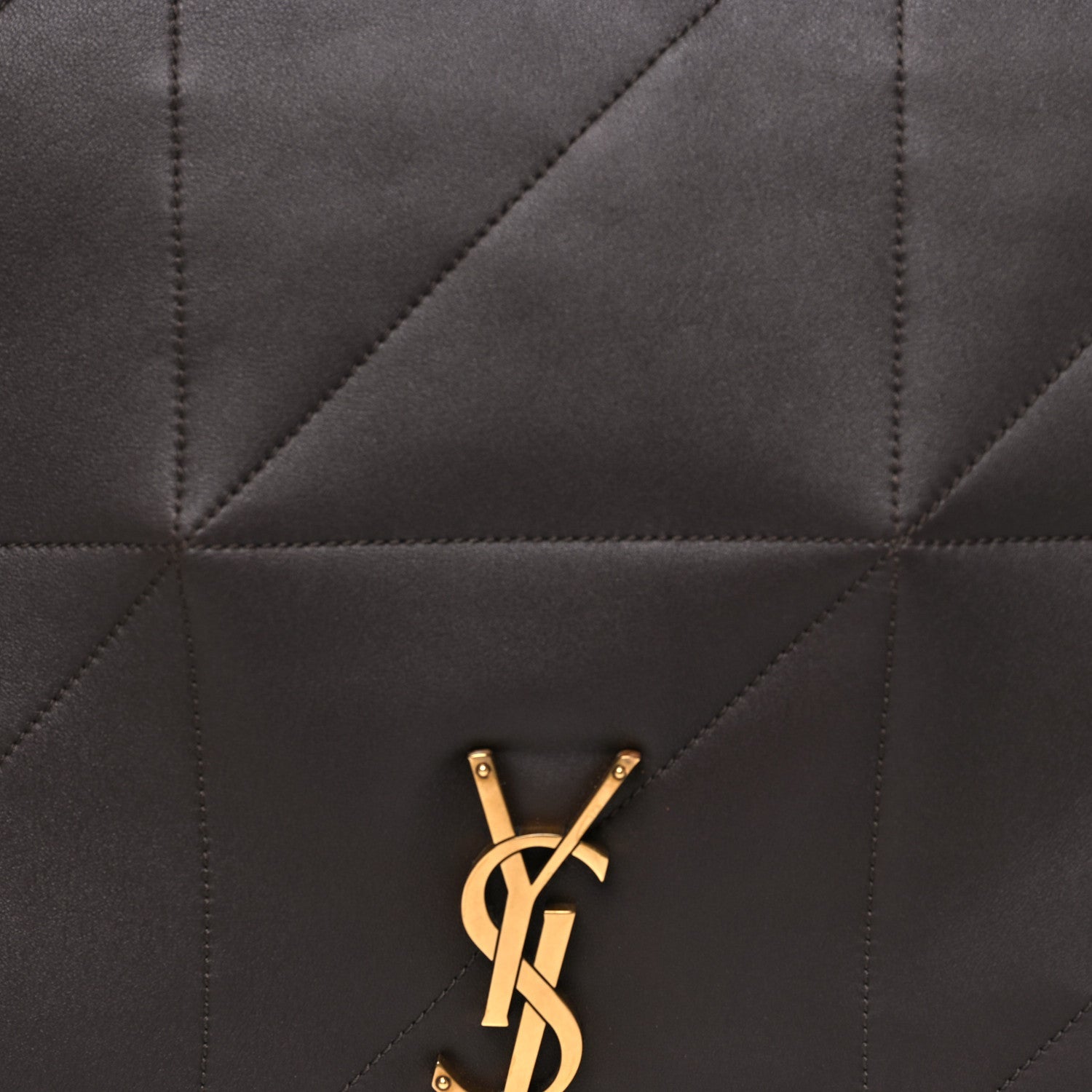 Lambskin Matelasse Monogram Large Jamie 4.3 Dark Sweet Chocolate