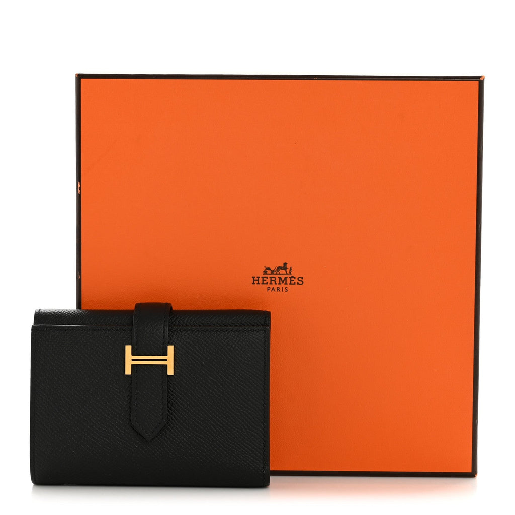 Epsom Tri-Fold Compact Bearn Wallet Black