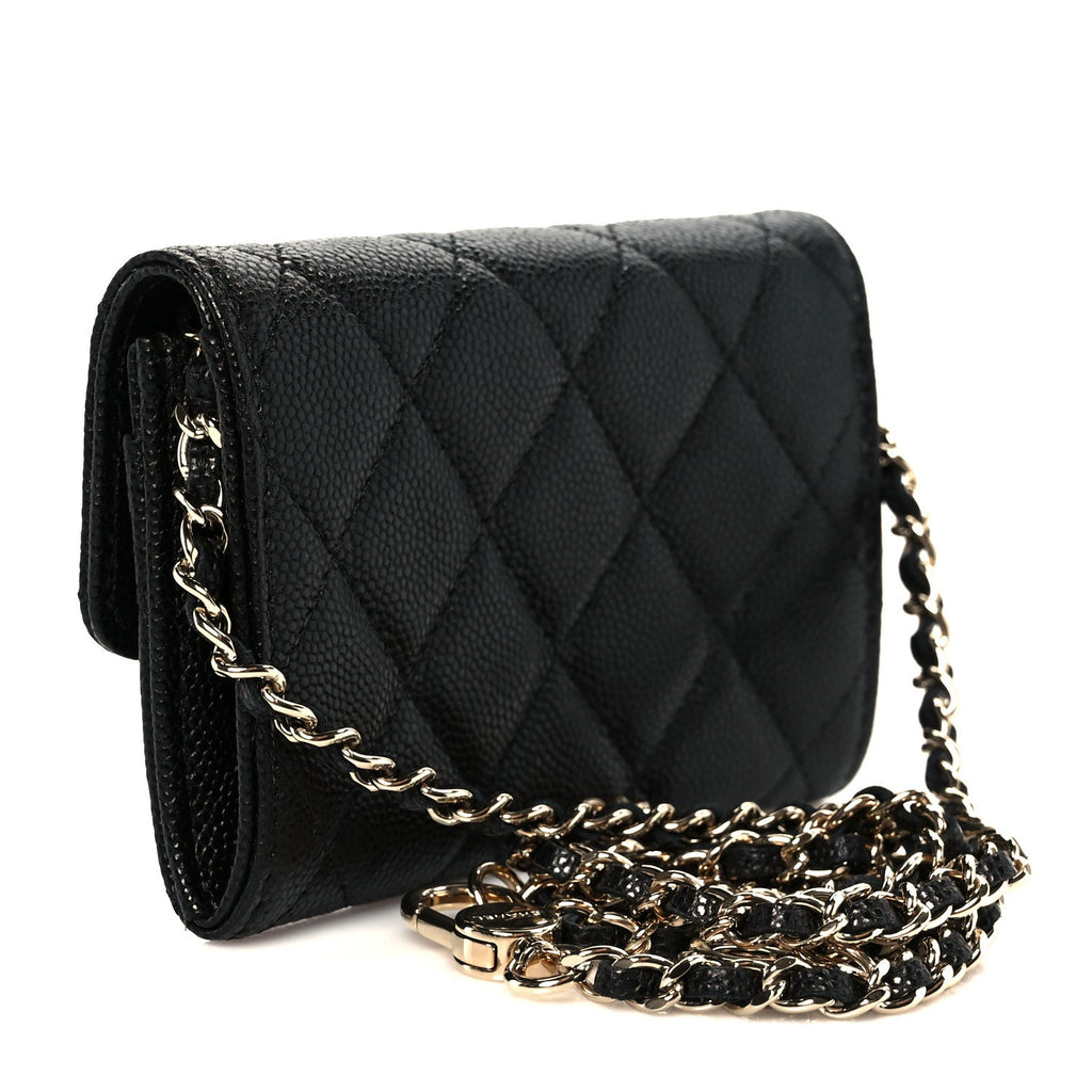 Caviar Quilted Belt Bag Black
