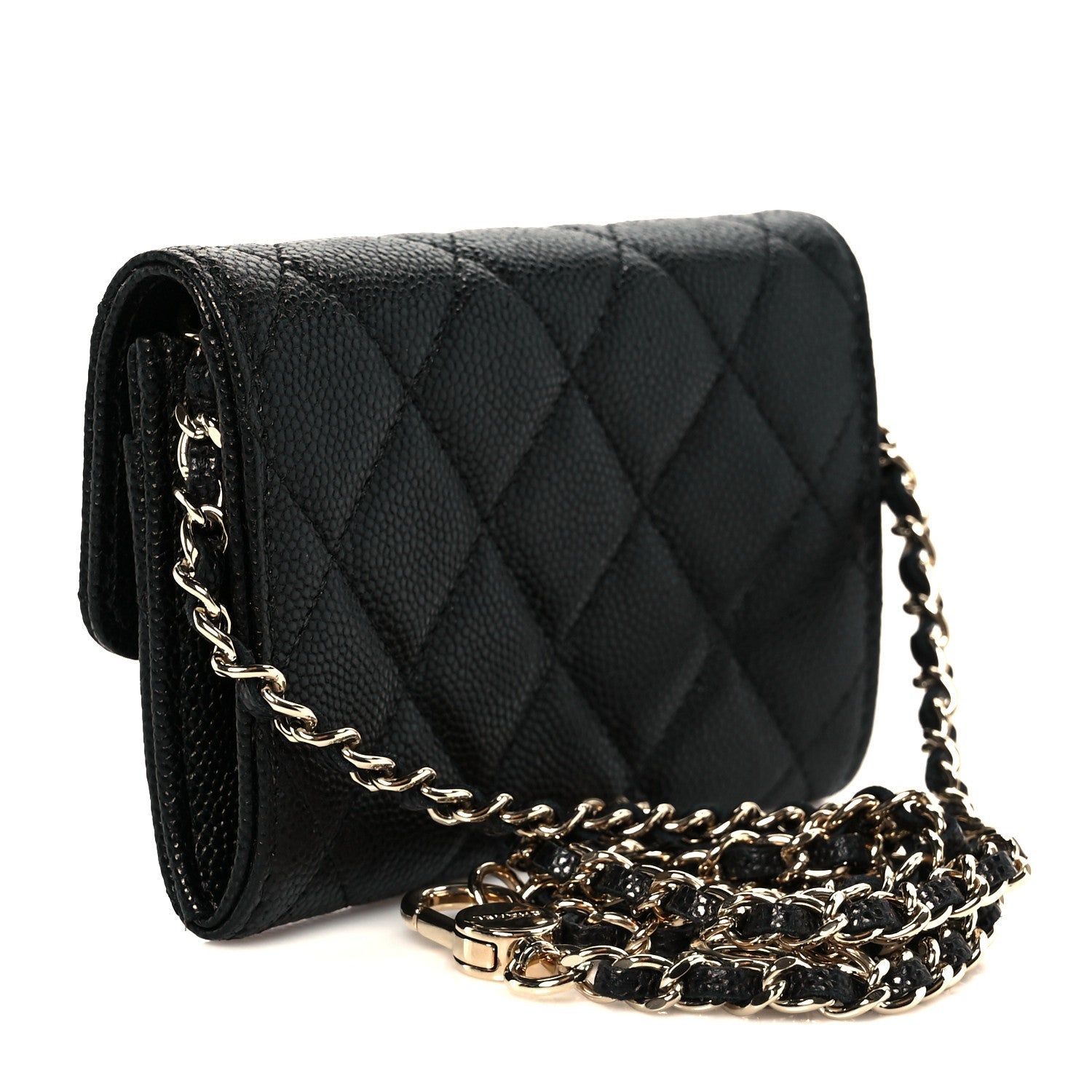 Caviar Quilted Belt Bag Black