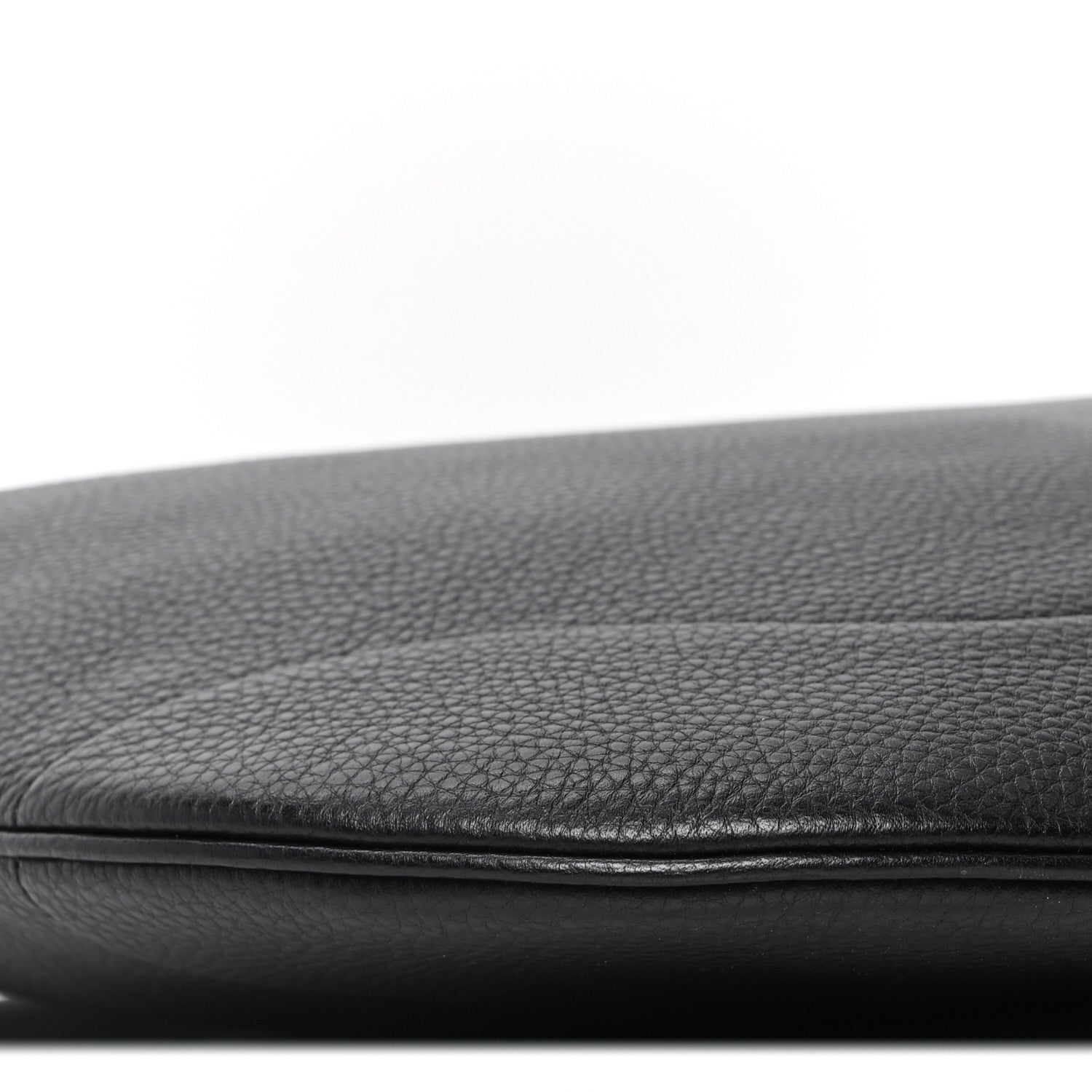 Soft Grained Calfskin Maxi B Hobo Black