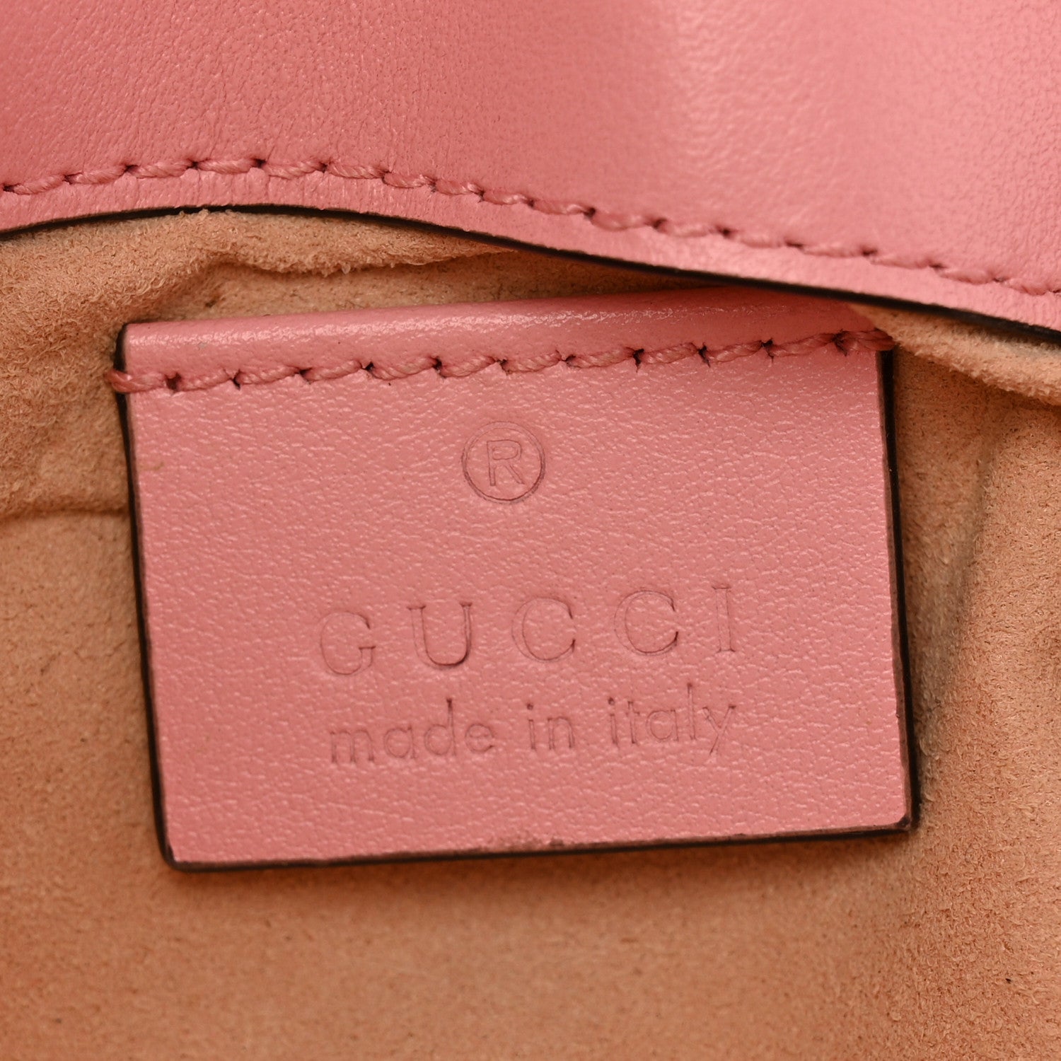 Calfskin Matelasse Super Mini GG Marmont Shoulder Bag Wild Rose