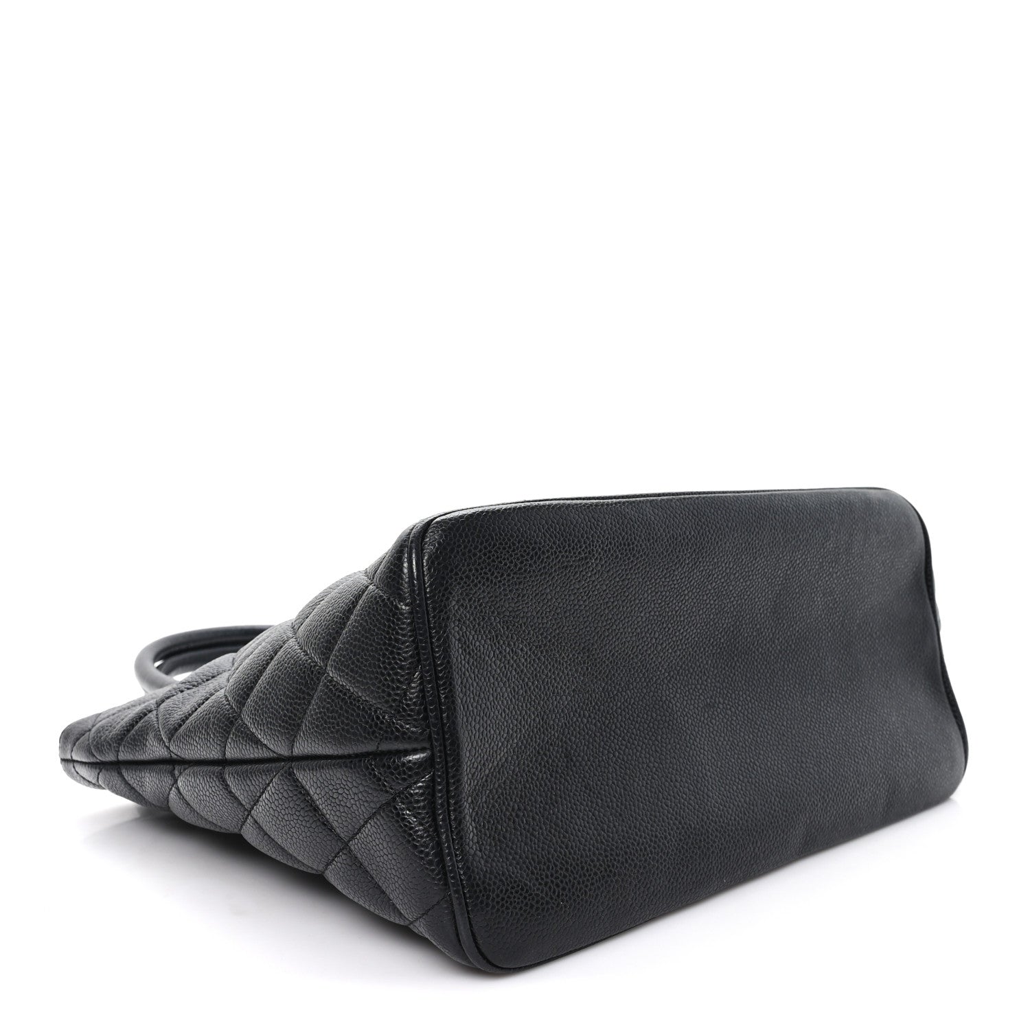 Caviar Quilted Medallion Tote Black