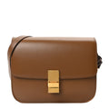 Calfskin Medium Classic Box Flap Bag Light Camel