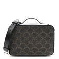 Triomphe Canvas Top Handle Messenger Box Black