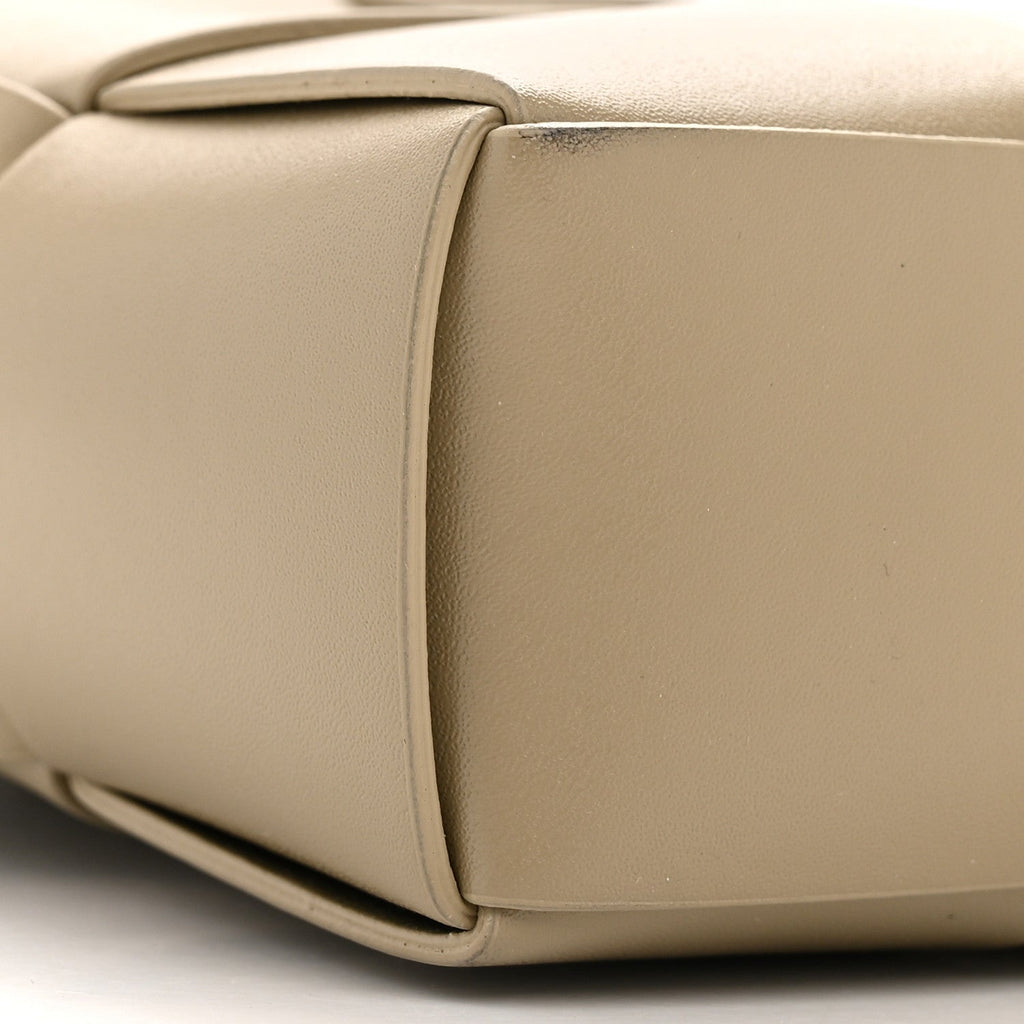 Lambskin Maxi Intrecciato Cassette Camera Bag Travertine