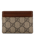 GG Supreme Monogram Calfskin  Holder Beige Ebony Cuir