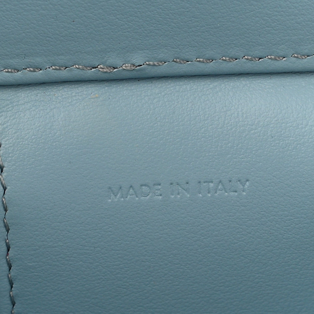 Smooth Calfskin Cuir Triomphe Mini Vanity Case California Blue