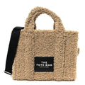 Polyester Cotton Medium The Teddy Traveler Tote Bag Beige