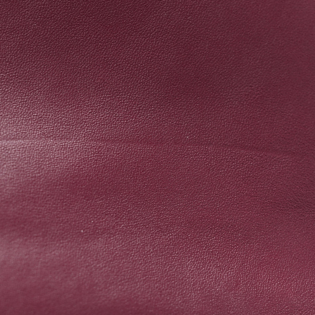 Lambskin Enamel Quilted Mini Coco Hearts Square Flap Burgundy