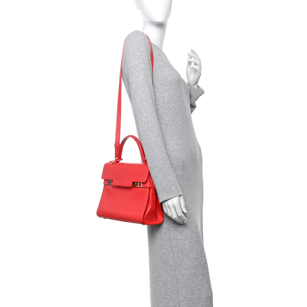Calfskin MM Tempete Satchel Coral