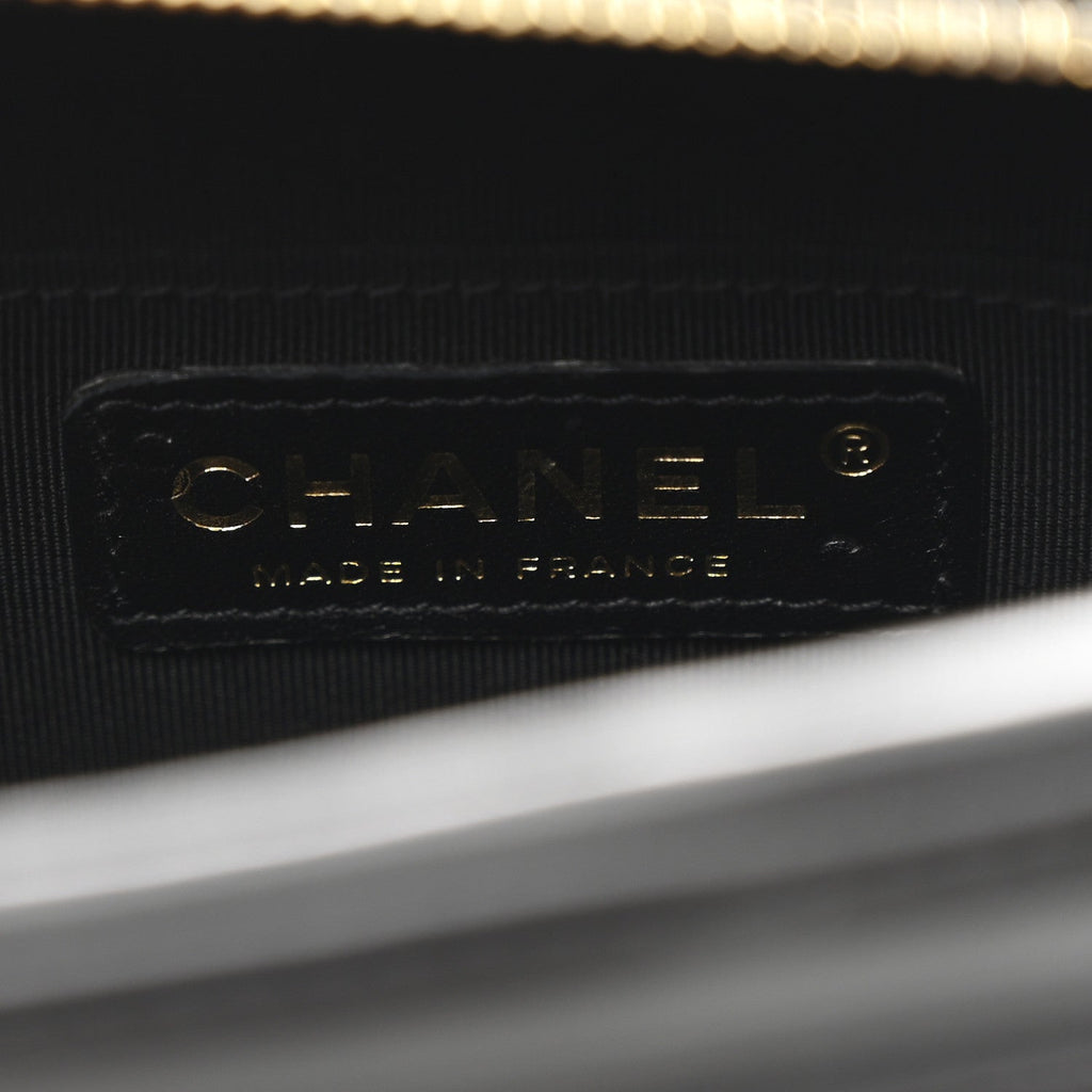 Calfskin CC Clock Camera Case Black
