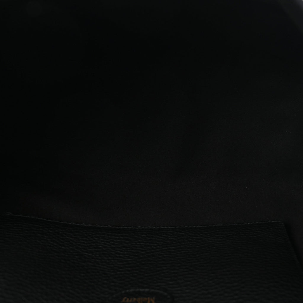 Heavy Grain Small Soft Bayswater Satchel Black