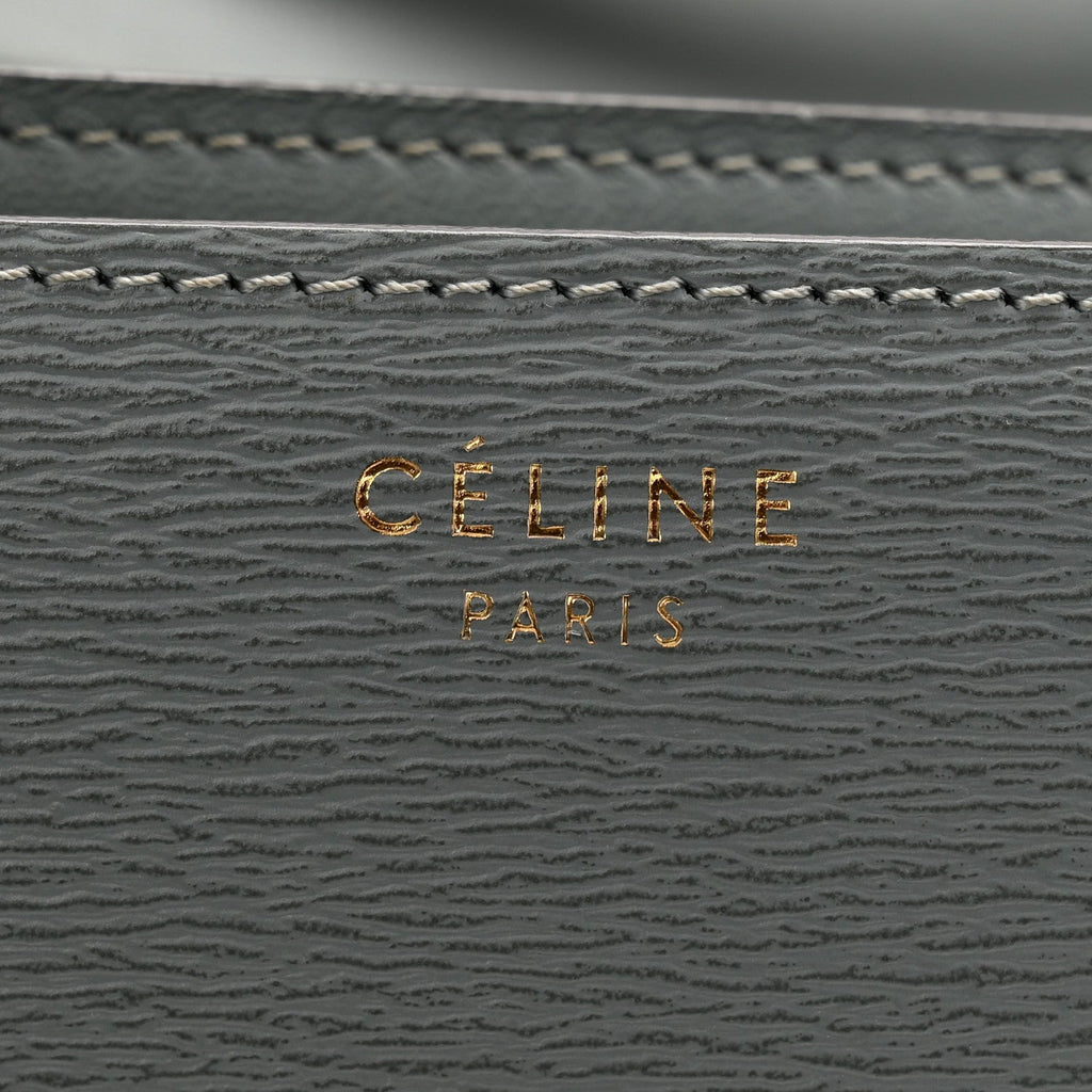 Liege Calfskin Medium Classic Box Flap Bag Storm