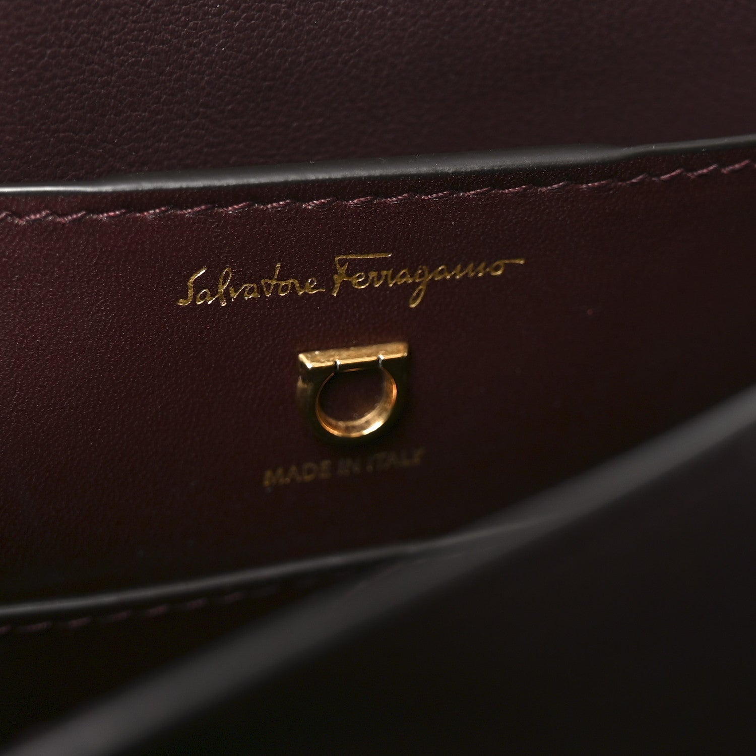 Calfskin Canvas Margot Top Handle Satchel Burgundy