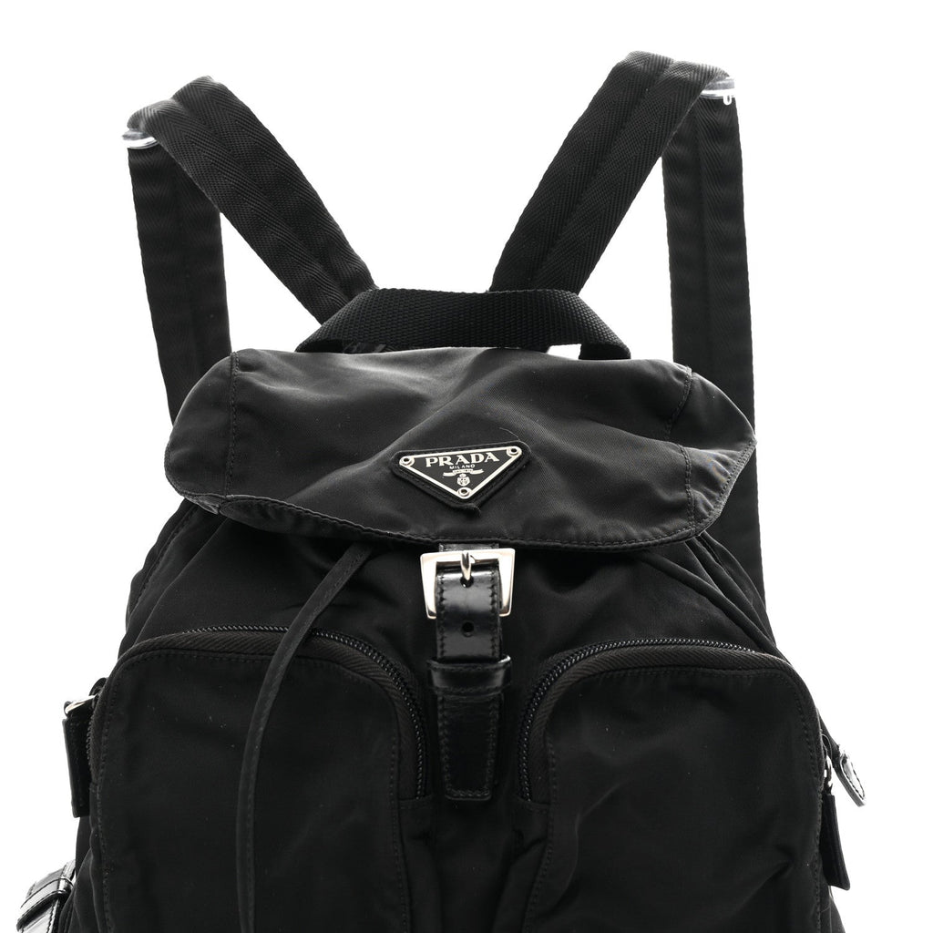Nylon Vela Medium Backpack Black