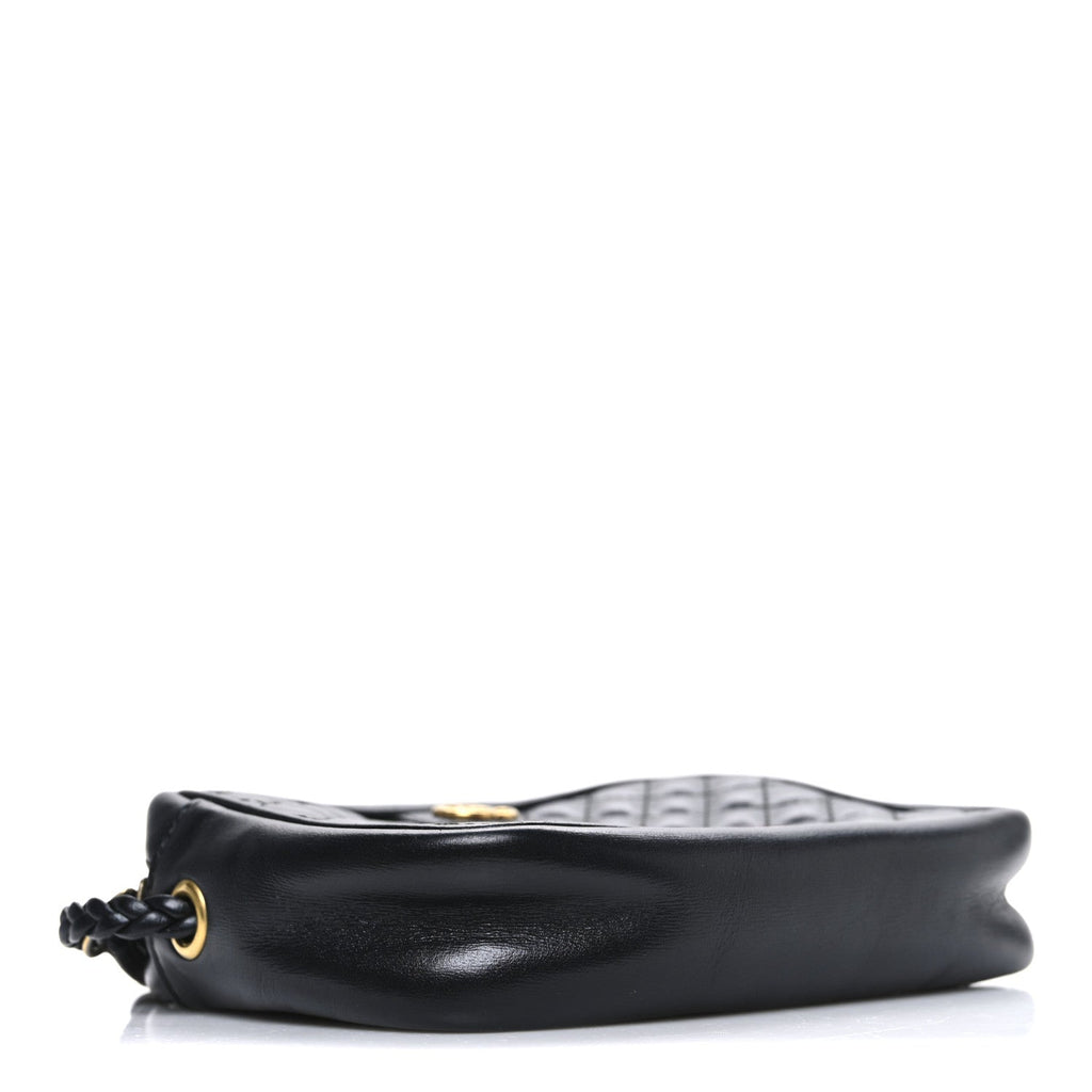 Calfskin Trapuntata Web Mini GG Shoulder Bag Black