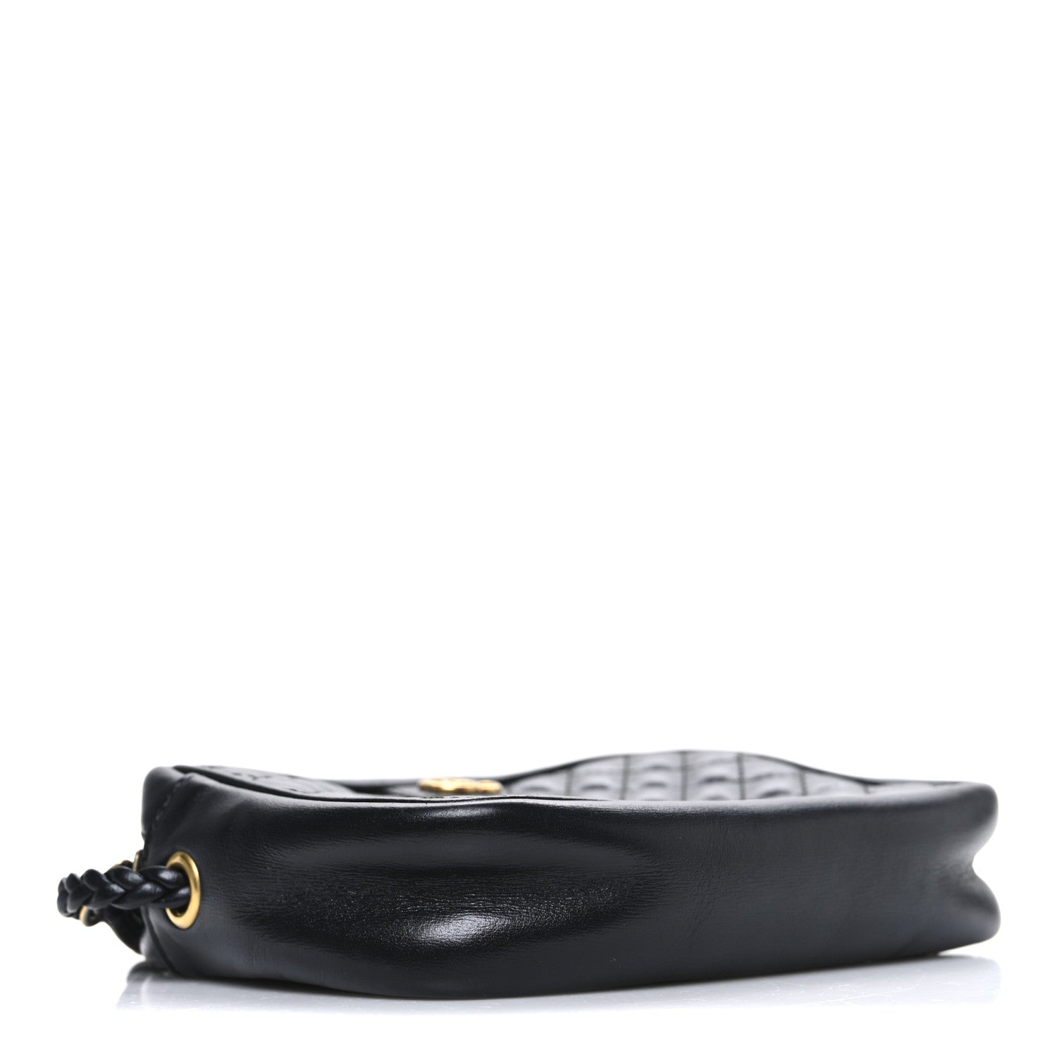 Calfskin Trapuntata Web Mini GG Shoulder Bag Black
